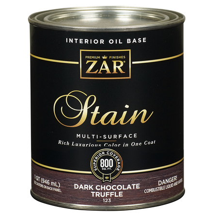ZAR 1 Qt Dark Chocolate Truffle Zar Interior Oil-Based Wood Stain 12312